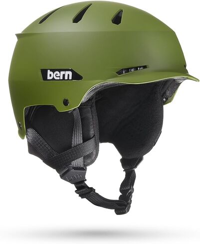 BERN Hendrix Snowsports Ski and Snowboard Helmet for Men and Women, Brim Style, Multisport Certified, Adjustable Fit, Removable Liner, Anti-Fog Ventilation in Kuwait