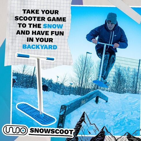 Indo SnowScoot - Ultimate Snow Scooter for Kids & Adults - Perfect Backyard Fun with Smooth Grinding Base - Ideal Kids Snow Toys for Small Hills in Kuwait