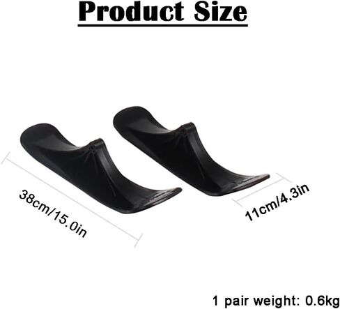 1 Pair of Snow Scooter Ski Sled, Snow Sled Ski Scooter Conversion Kit Ski Board Sleigh Accessories Outdoor Sports Winter Scooter Sled Ski Attachment for Kids Ski Skate Board Sled Accessories in Saudi Arabia