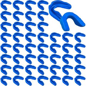 Frienda 50 قطعة من واقي الفم لكرة القدم للشباب، واقي الفم الرياضي الأزرق، درع الأسنان، حماية قطعة الفم للبالغين والأطفال الصغار، الملاكمة، كرة السلة، لاكروس، الفنون القتالية، الهوكي in Kuwait