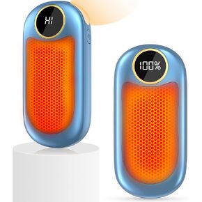 Hand Warmers Rechargeable, 7000mAh Electric Hand Warmers Up to 18Hrs Warmth, Dual-Sided Hand Warmers with LED Display, Great Gift for Christmas/Outdoors/Hunting/Camping, Women Mens Gift