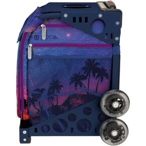 ZUCA Island Life Palm Trees Sport Insert Bag and Navy Frame with Flashing Wheels in Kuwait
