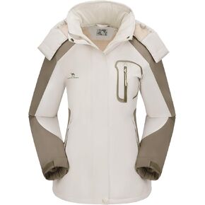 CAMEL CROWN Women's Ski Jacket Thicken Winter Snow Coat Warm Fleece Mountain Waterproof Female Jacket Hooded Windbreaker in Kuwait