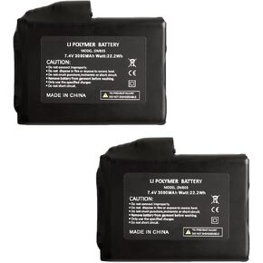 SAVIOR HEAT 7.4V 2200mAh/3000mAh Li-Polymer Rechargeable Batteries for Battery Heated Gloves Mittens Liners, Heated Socks