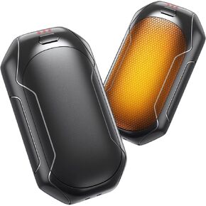 Hand Warmers Rechargeable, 2 Pack Electric Portable Pocket Heater, 2 in 1 Double-Sided Heating Magnetic Electric Handwarmer, Heat Therapy Great for Raynauds, Hunting, Camping, Men Women Gifts