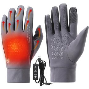 بست فاير قفازات حرارية للرجال والنساء مع وسادة تدفئة قابلة للازالة، قفازات تدفئة كهربائية بمنفذ USB للرياضة، قفازات تزلج كهربائية للتزلج في الهواء الطلق والتزلج على الجليد والدراجات النارية وركوب in Kuwait