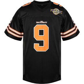 Phoneutrix Bobby Boucher #9 The Waterboy Adam Sandler Movie Mud Dogs Bourbon Bowl Jersey لكرة القدم