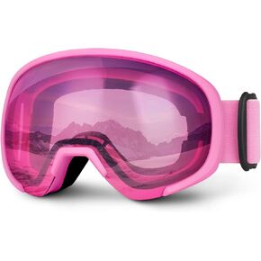 نظارات التزلج ATERCEL، نظارات OTG المضادة للضباب على الجليد للرجال والنساء والشباب، نظارات الثلج بعدسات مزدوجة قابلة للانحناء، حماية 100% من الأشعة فوق البنفسجية in Kuwait