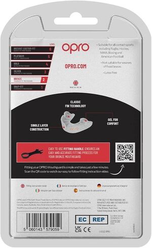 OPRO Bronze Level Adult and Youth Sports Mouthguard with Case and Fitting Device, Kids Gum Shield for UFC, MMA, Boxing, BJJ and Other Combat Sports (UFC Red, Youth) in Kuwait