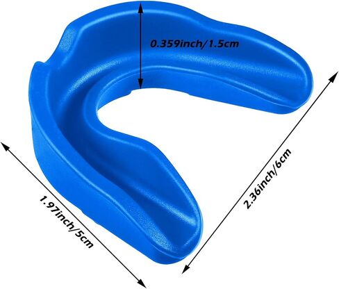 Frienda 50 قطعة من واقي الفم لكرة القدم للشباب، واقي الفم الرياضي الأزرق، درع الأسنان، حماية قطعة الفم للبالغين والأطفال الصغار، الملاكمة، كرة السلة، لاكروس، الفنون القتالية، الهوكي in Kuwait