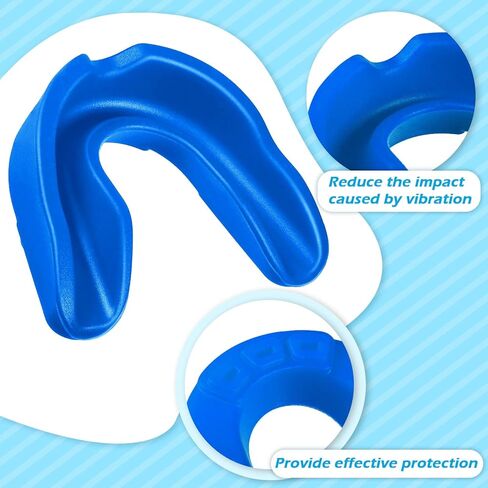 Frienda 50 قطعة من واقي الفم لكرة القدم للشباب، واقي الفم الرياضي الأزرق، درع الأسنان، حماية قطعة الفم للبالغين والأطفال الصغار، الملاكمة، كرة السلة، لاكروس، الفنون القتالية، الهوكي in Kuwait