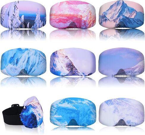 8 قطع من غطاء نظارات التزلج على الجليد من كوبكيم، غطاء واقي للنظارات مضاد للخدش والغبار وغطاء نظارات التزلج للرجال والنساء ونظارات التزلج وحماية العدسات ومستلزمات السفر in Kuwait