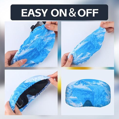 8 قطع من غطاء نظارات التزلج على الجليد من كوبكيم، غطاء واقي للنظارات مضاد للخدش والغبار وغطاء نظارات التزلج للرجال والنساء ونظارات التزلج وحماية العدسات ومستلزمات السفر in Kuwait