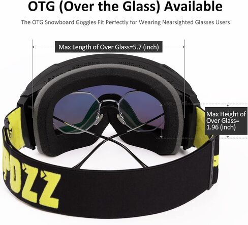COPOZZ Polarized Ski Goggles Set, S3 Upgrade OTG Magnetic Snowboard Goggles UV Protection Skiing Goggles for Youth Men Women in Saudi Arabia