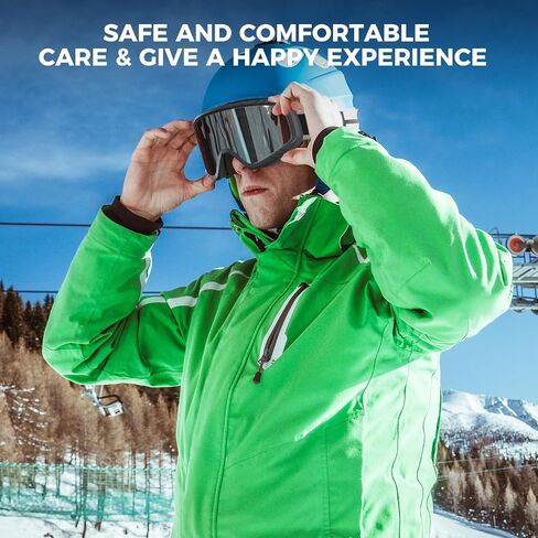 Findway Ski Goggles OTG, [2023 Upgraded] Snow Goggles for Adult Men Women Youth All Helmet Compatible Anti fog & glare & UV in Kuwait