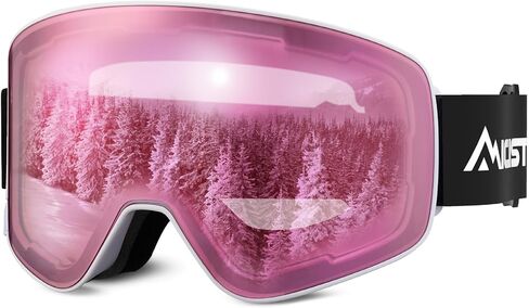 نظارات التزلج Micisty نظارات OTG على الجليد للرجال والنساء نظارات التزلج المغناطيسي نظارات الثلوج مع نظارات عدسة قابلة للتبديل in Kuwait