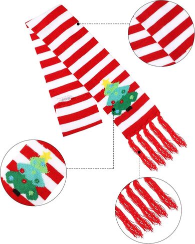 SATINIOR 2 Pieces Christmas LED Light-up Hats Xmas Light Up Scarf for Christmas Party in Saudi Arabia
