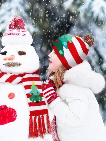 SATINIOR 2 Pieces Christmas LED Light-up Hats Xmas Light Up Scarf for Christmas Party in Saudi Arabia