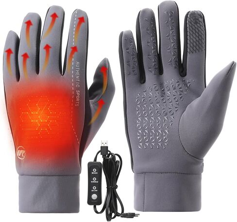 بست فاير قفازات حرارية للرجال والنساء مع وسادة تدفئة قابلة للازالة، قفازات تدفئة كهربائية بمنفذ USB للرياضة، قفازات تزلج كهربائية للتزلج في الهواء الطلق والتزلج على الجليد والدراجات النارية وركوب in Kuwait