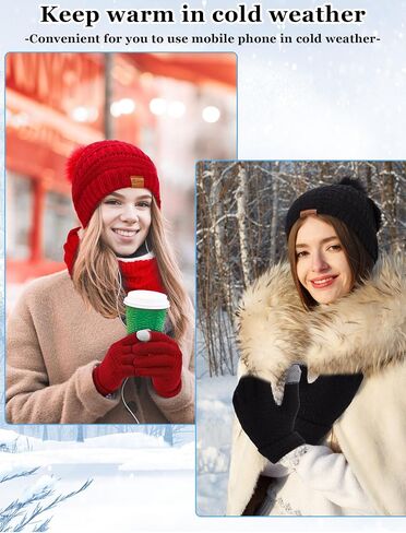 20pcs Winter Hat Scarf Gloves Sock Set Knit Beanie Hat Touchscreen Gloves Neck Warmer Scarf for Women Men in Saudi Arabia
