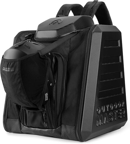 OutdoorMaster Boot Bag - Hard Case Ski Boots and Snowboard Boots Bag, Excellent for Travel with Waterproof Exterior & Bottom - for Men, Women and Youth, 65L in Saudi Arabia