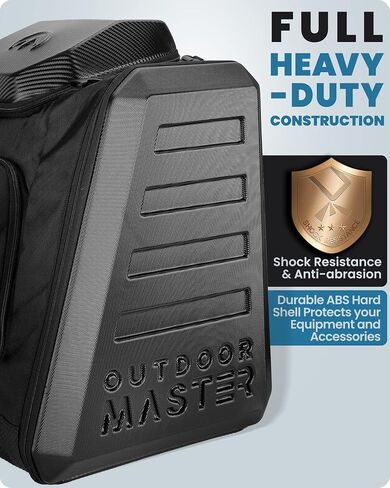 OutdoorMaster Boot Bag - Hard Case Ski Boots and Snowboard Boots Bag, Excellent for Travel with Waterproof Exterior & Bottom - for Men, Women and Youth, 65L in Saudi Arabia