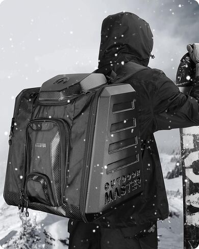 OutdoorMaster Boot Bag - Hard Case Ski Boots and Snowboard Boots Bag, Excellent for Travel with Waterproof Exterior & Bottom - for Men, Women and Youth, 65L in Saudi Arabia