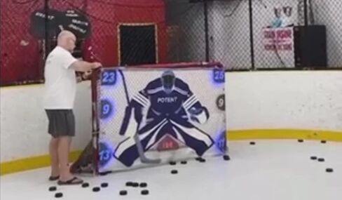 مدرس إطلاق النار الرقمي القوي للهوكي - أهداف الأهداف المضيئة للشبكة w. لوحة النتائج/مؤقت العد التنازلي - تدريب على التسديد على الجليد - تشغيل/إيقاف الجليد - مساعد تدريب الهوكي النهائي للقناصين in Kuwait