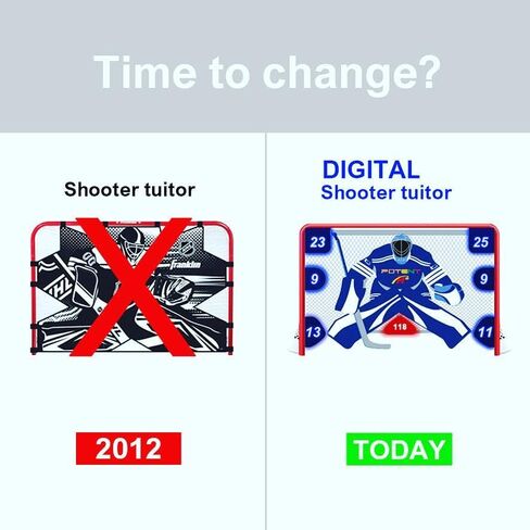 مدرس إطلاق النار الرقمي القوي للهوكي - أهداف الأهداف المضيئة للشبكة w. لوحة النتائج/مؤقت العد التنازلي - تدريب على التسديد على الجليد - تشغيل/إيقاف الجليد - مساعد تدريب الهوكي النهائي للقناصين in Kuwait