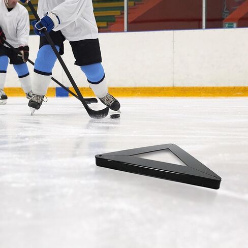 LAJIAOZ Hockey Extreme Triangle Passer Rebounder معدات تدريب الهوكي شديدة التحمل لتدريب لاعب الهوكي على الجليد، والأرض الجافة تعمل على تحسين مهارات التمرير والتصويب وفتحات التمرير مقاس 26 بوصة in Kuwait