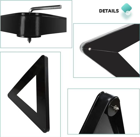 LAJIAOZ Hockey Extreme Triangle Passer Rebounder معدات تدريب الهوكي شديدة التحمل لتدريب لاعب الهوكي على الجليد، والأرض الجافة تعمل على تحسين مهارات التمرير والتصويب وفتحات التمرير مقاس 26 بوصة in Kuwait