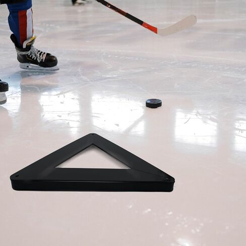 LAJIAOZ Hockey Extreme Triangle Passer Rebounder معدات تدريب الهوكي شديدة التحمل لتدريب لاعب الهوكي على الجليد، والأرض الجافة تعمل على تحسين مهارات التمرير والتصويب وفتحات التمرير مقاس 26 بوصة in Kuwait