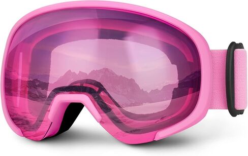 نظارات التزلج ATERCEL، نظارات OTG المضادة للضباب على الجليد للرجال والنساء والشباب، نظارات الثلج بعدسات مزدوجة قابلة للانحناء، حماية 100% من الأشعة فوق البنفسجية in Kuwait