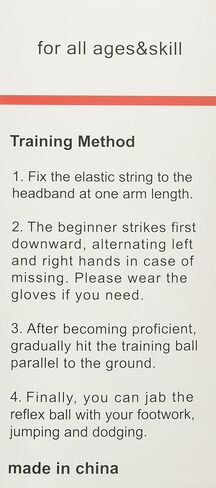بورتزون كرة ملاكمة ريفليكس، كرة ملاكمة بمستويين للصعوبة مع شريط رأس، اكثر نعومة من كرة التنس، مناسبة لرد الفعل وخفة الحركة وسرعة اللكم ومهارات القتال والتدريب على التنسيق بين اليد والعين in Kuwait
