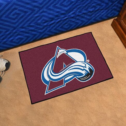 FANMATS - 10616 NHL Colorado Avalanche Nylon Face Hockey Puck Rug, 27" diameter in Kuwait