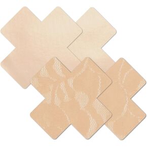 غطاء حلمة من القماش ذاتي اللصق مقاوم للماء للنساء من Nippies - قلب أو صليب in Kuwait