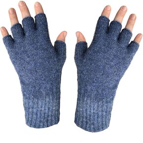 whitepeak Genuine Merino Wool and Possumdown Fingerless Gloves for Men and Women | UNISEX