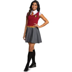 Harry Potter Dress Skirt, Teen and Tween Official Hogwarts Wizarding World Costume Dress with Collar and Tie