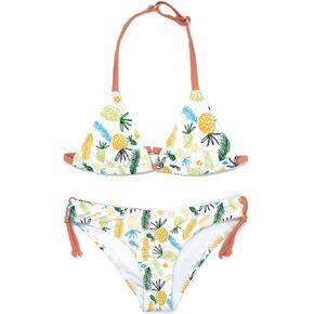 SHEKINI Girls Swimwear Halter Triangle Bikini Leopard Print Two Piece Swimsuits