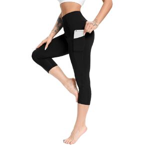 FITTOO Women's Yoga Capris Leggings Pockets Workout Pants