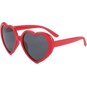 FADXIN Polarized Heart Shaped Sunglasses Oversized Vintage Fashion Love Eyeglasses Party Shopping Favors in Saudi Arabia