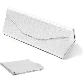 حافظة نظارة شمسية قابلة للطي على شكل مثلث، حافظة نظارة محمولة للرجال والنساء مع قطعة قماش للنظارات in Kuwait