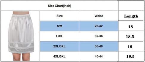 فستان NonaTawka نصف زلة للنساء تنورة من الساتان تحت الفستان مضاد للكهرباء الساكنة، نصف زلة مريحة وخفيفة الوزن، تنورة نصف زلة... in Kuwait