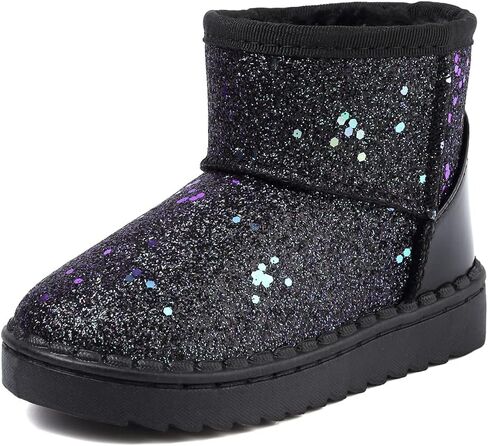 Girls Boots, Bunny Kid Boots Warm Winter Sequin Waterpoof Outdoor Snow Boots (Toddler/Little Kids) in Saudi Arabia