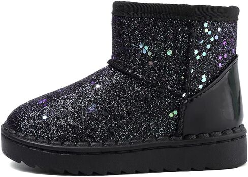 Girls Boots, Bunny Kid Boots Warm Winter Sequin Waterpoof Outdoor Snow Boots (Toddler/Little Kids) in Saudi Arabia