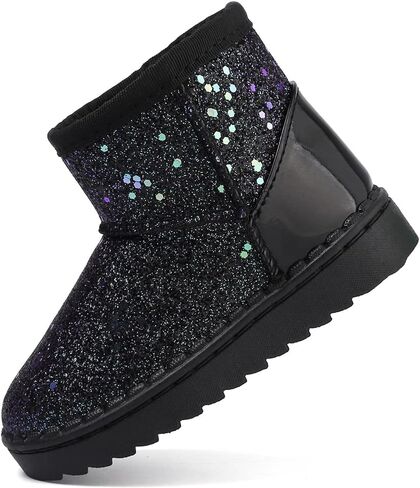 Girls Boots, Bunny Kid Boots Warm Winter Sequin Waterpoof Outdoor Snow Boots (Toddler/Little Kids) in Saudi Arabia