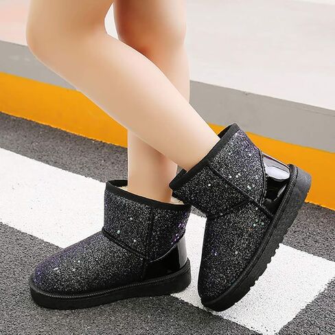 Girls Boots, Bunny Kid Boots Warm Winter Sequin Waterpoof Outdoor Snow Boots (Toddler/Little Kids) in Saudi Arabia