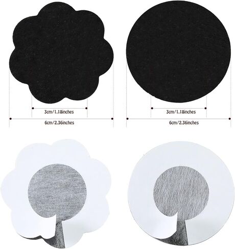 SATINIOR 40 Pairs Disposable Nipple Breast Covers Adhesive Breast Pasties Petal Bra Pasties for Women in Kuwait