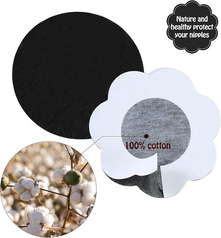 SATINIOR 40 Pairs Disposable Nipple Breast Covers Adhesive Breast Pasties Petal Bra Pasties for Women in Kuwait