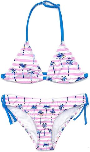 SHEKINI Girls Swimwear Halter Triangle Bikini Leopard Print Two Piece Swimsuits in Saudi Arabia